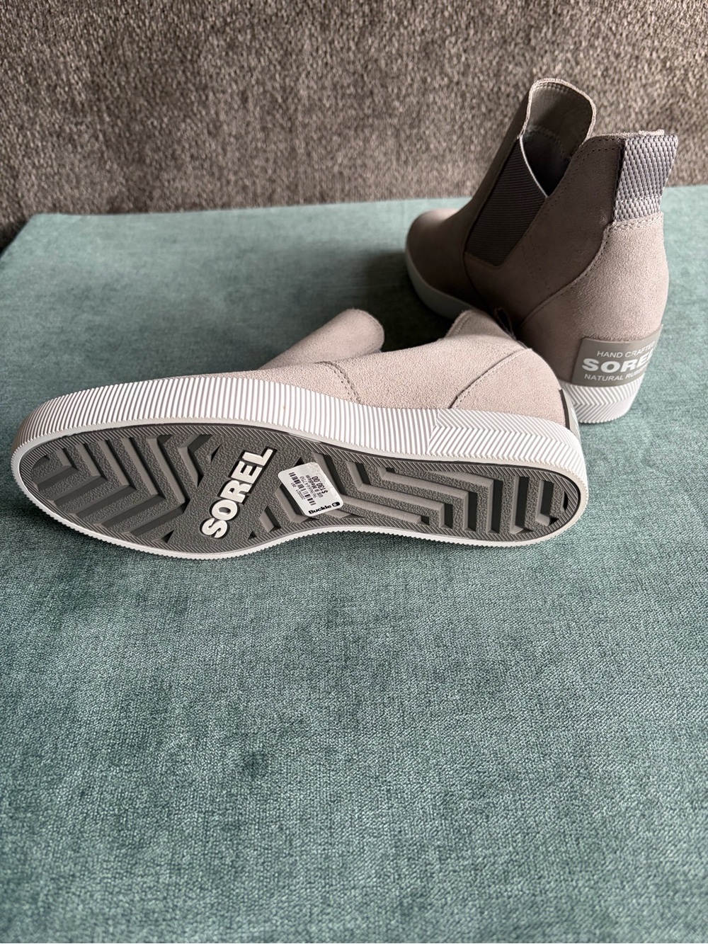 Sorel Wedge Ankle Booties in Light Taupe - Picture 4 of 5